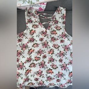 Lightweight flowered tank top!